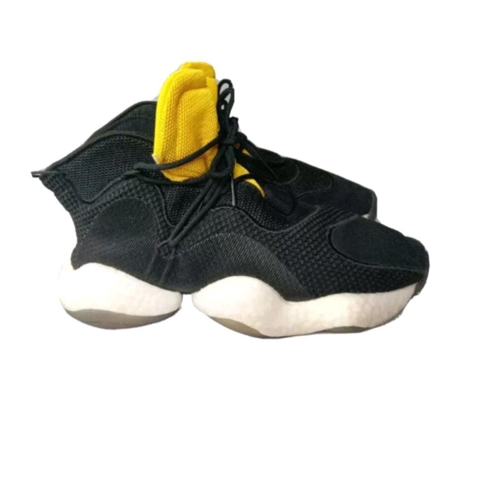 Adidas Crazy BYW Shoes Men's Size 8.5  Sneakers Black Yellow BD8009